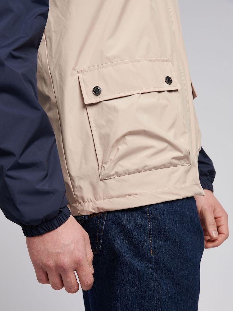 U.S. Polo Assn. Natural Mens Panelled Windbreaker Jacket - Image 5 of 12