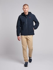 Blau - U.S. Polo Assn. Mens Lightweight Rain Jacket - Bild 3 von 5