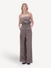 Remain Wide Suiting Brown Trousers - Image 1 of 6