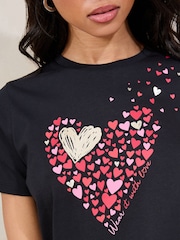 Black Boyfriend Wear it with Love 100% Cotton T-Shirt - Image 2 of 4
