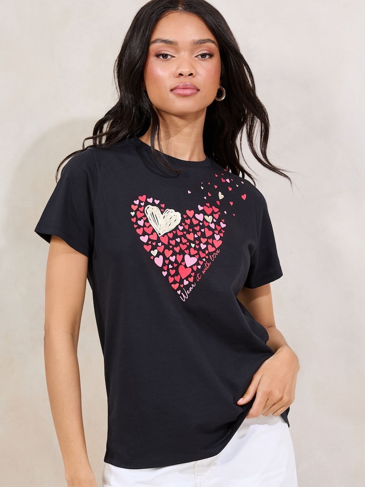 Black Boyfriend Wear it with Love 100% Cotton T-Shirt - Image 3 of 4
