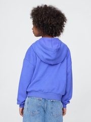 Gap Blue Vintage Soft Logo Zip Hoodie (4-13yrs) - Image 2 of 5