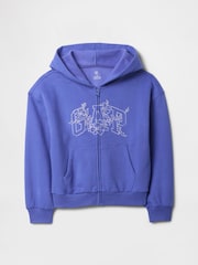 Gap Blue Vintage Soft Logo Zip Hoodie (4-13yrs) - Image 5 of 5