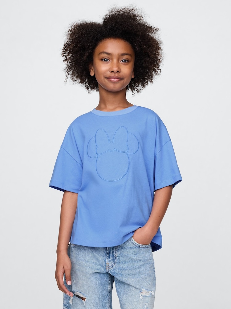 Gap Blue Minnie Mouse Disney Oversized Graphic T-Shirt (4-13yrs) - Image 1 of 4