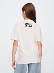 Gap White Graphic Logo T-Shirt (4-13yrs) - Image 2 of 4