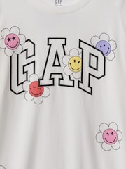 Gap White Graphic Logo T-Shirt (4-13yrs) - Image 4 of 4