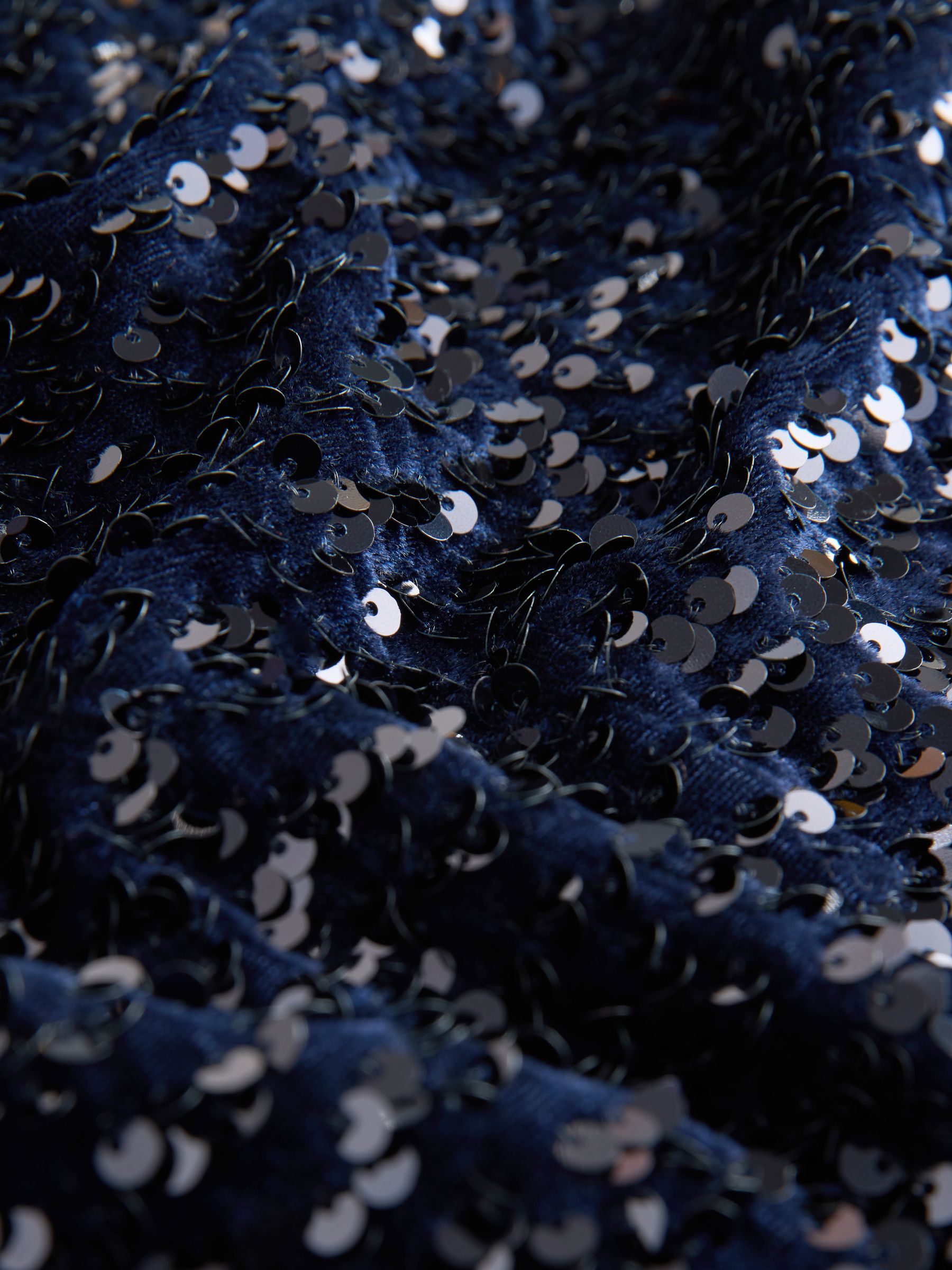 Buy Navy Blue V-Neck Sleeveless Sequin Top from Next USA