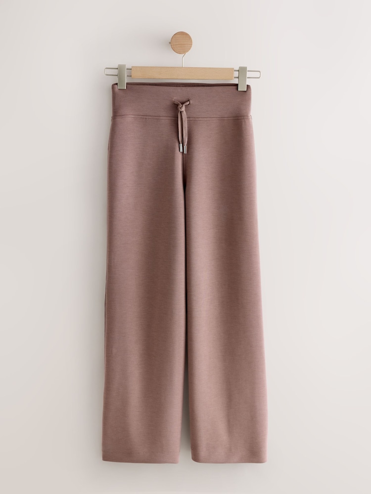 Mocha Brown Active Modal Supersoft Wide Leg Trousers - Image 1 of 4