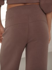Mocha Brown Active Modal Supersoft Wide Leg Trousers - Image 6 of 10