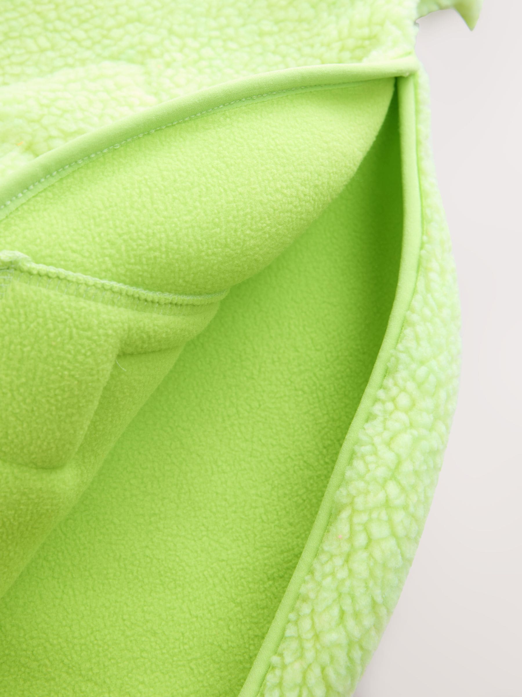 Buy Lime Green Active Borg Hooded Jacket from Next USA