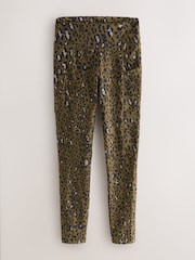 Estampado animal caqui - Outdoor Fleece Lined Warm Handle Leggings - Imagen 6 de 9