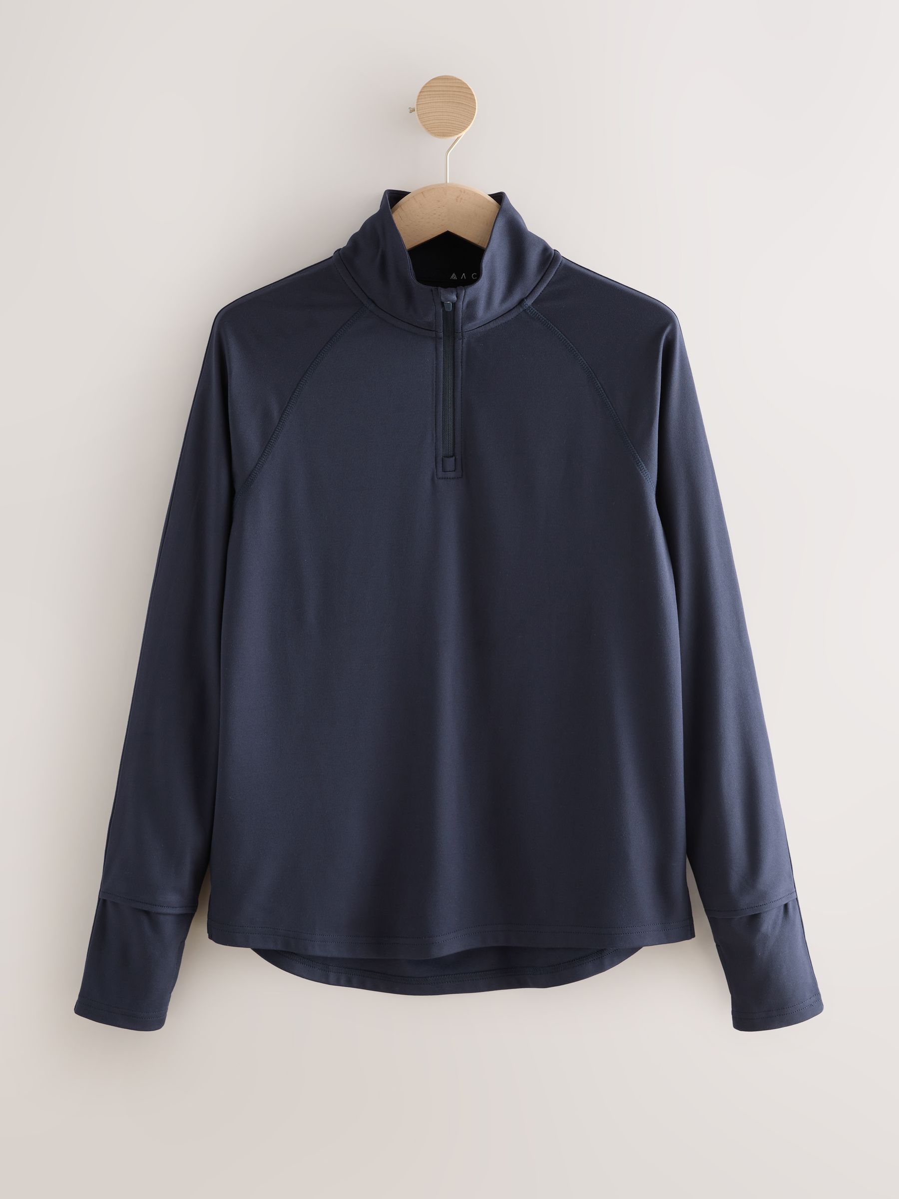 Buy Navy Active Quarter Zip Running Top from Next Romania