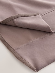 Mink Brown Active Modal Quarter Zip Sweatshirt - Image 3 of 4