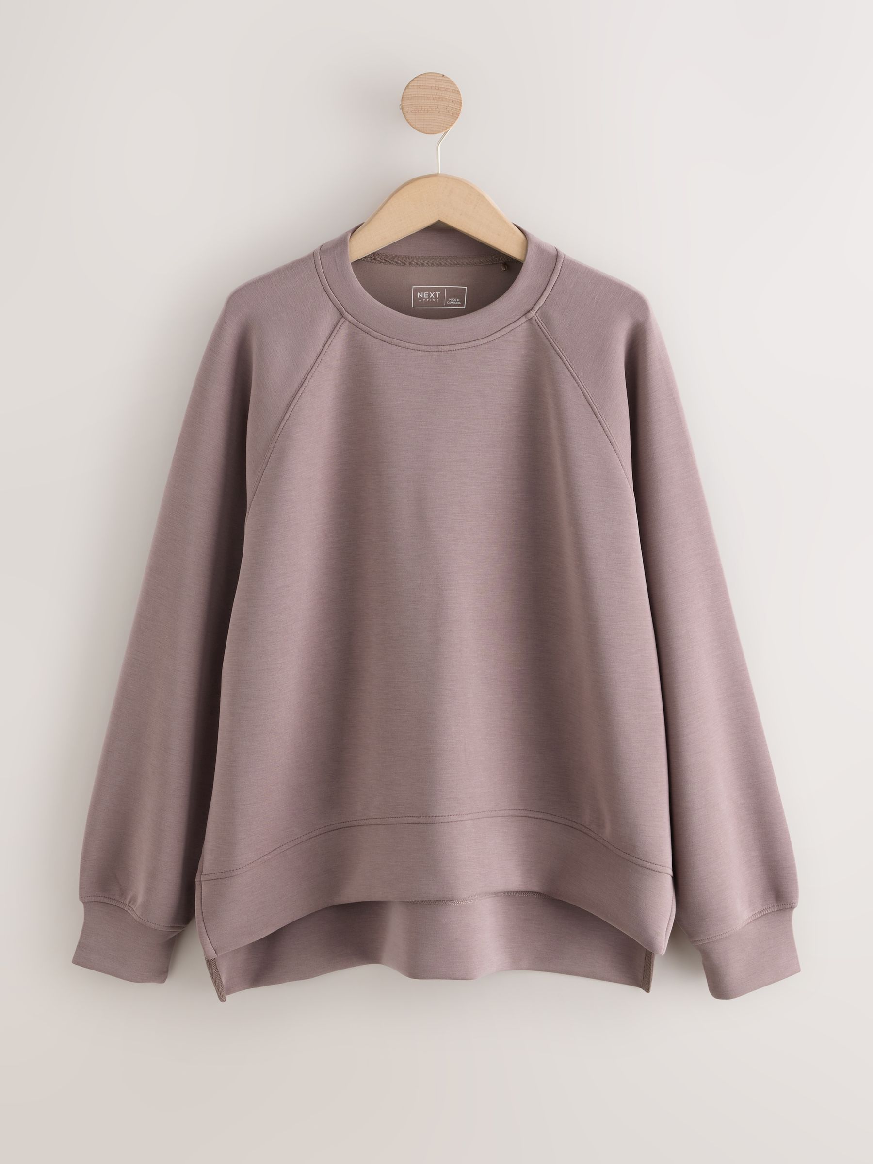 Buy Mink Brown Active Modal Crewneck Sweatshirt from Next USA