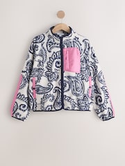 Paisley Print Zip Through Sports Fleece - Image 6 of 8