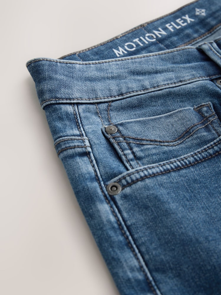 Blue Regular Tapered Fit Lightweight Motion Flex Denim Jeans - Image 10 of 10