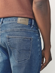 Blue Regular Tapered Fit Lightweight Motion Flex Denim Jeans - Image 5 of 10
