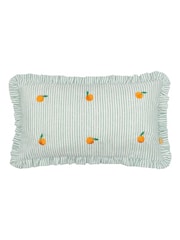 Furn Orange Les Fruites Embroidered Ruffle Cushion - Image 3 of 5