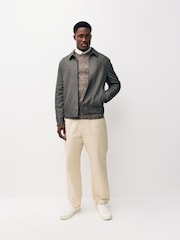 Neutral Regular Fit Neppy Crew Neck Jumper with Wool - Image 2 of 7