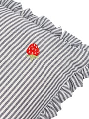 Furn Strawberries Les Fruites Embroidered Ruffle Cushion - Image 6 of 6
