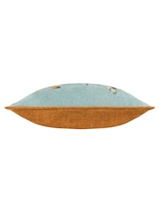 Wylder Nature Sky Blue Country Wilds Blossom Meadow Printed Cushion - Image 3 of 4