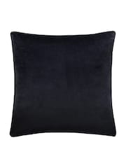 HÖEM Black Malans Piped Velvet Cushion - Image 4 of 6