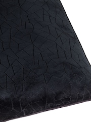 HÖEM Black Malans Piped Velvet Cushion - Image 6 of 6