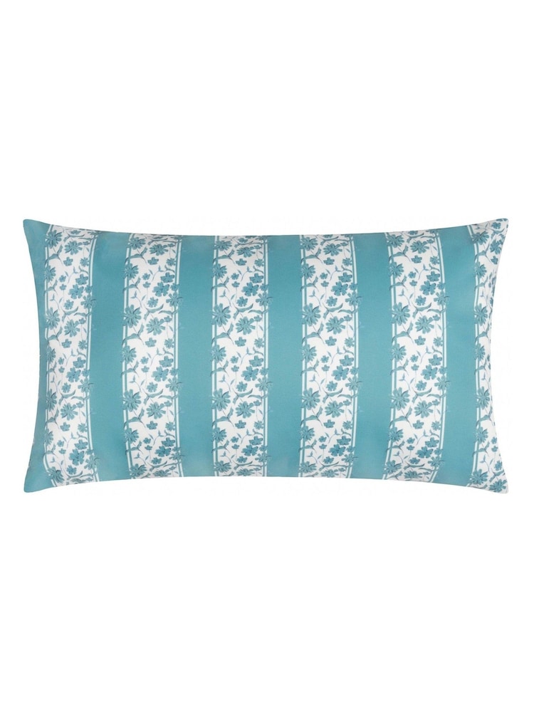Wylder Mineral Blue Chelsea Printed Outdoor Cushion - Image 1 of 3