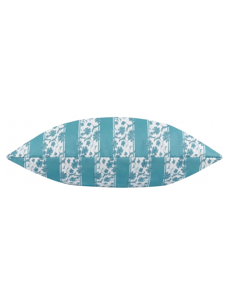 Wylder Mineral Blue Chelsea Printed Outdoor Cushion - Image 2 of 3