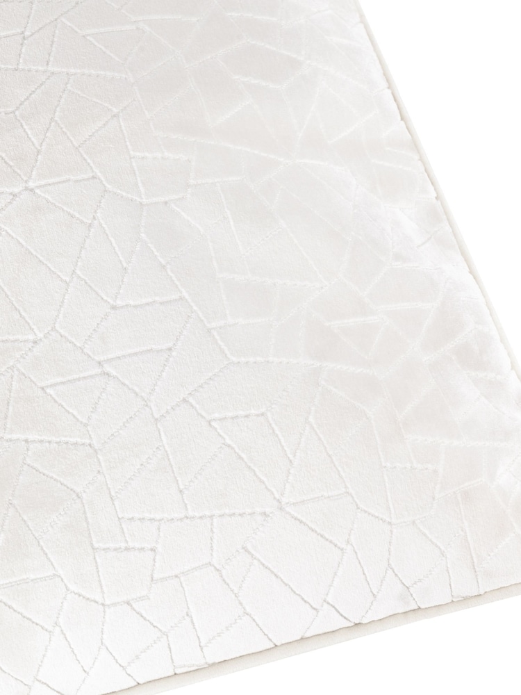 HÖEM Milk Malans Piped Velvet Cushion - Image 6 of 6