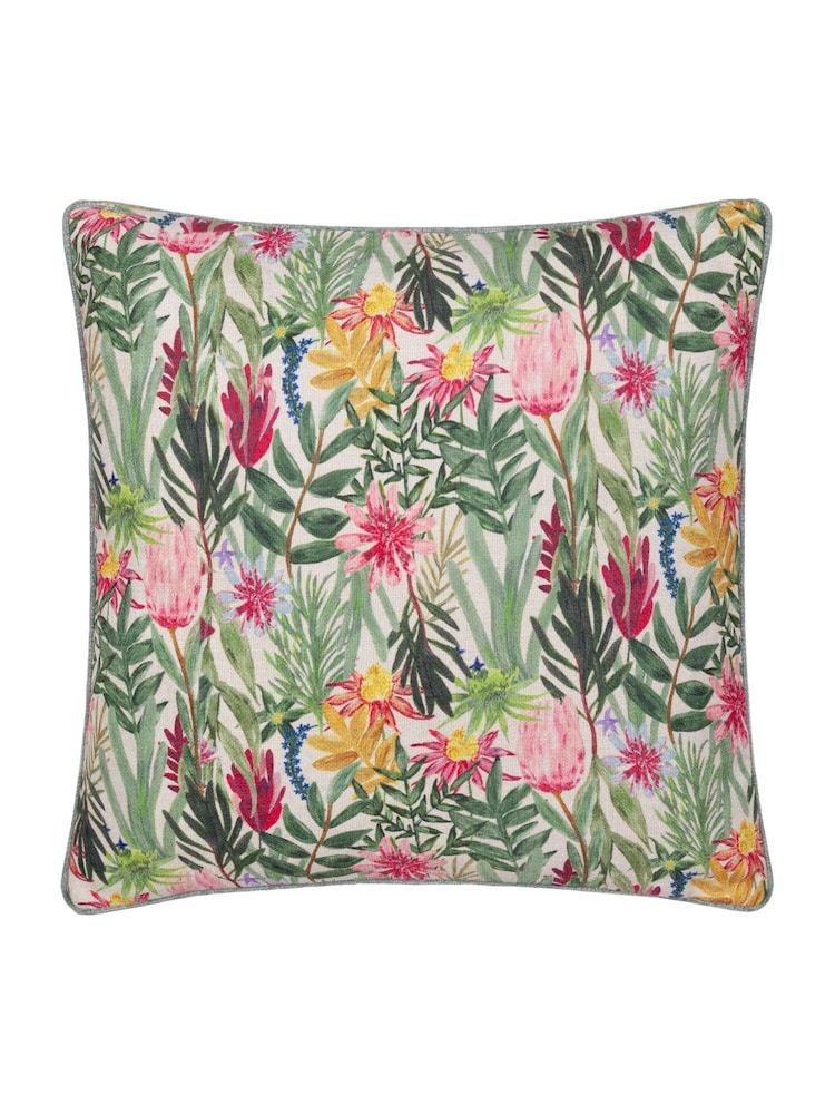 Wylder Nature Multicolour Country Wilds Blossom Printed Cushion - Image 1 of 4
