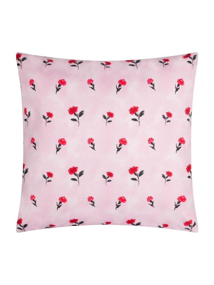 Wylder Lilac Cassis Printed Outdoor Cushion - Image 2 of 4