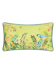 Evans Lichfield Spring Green Daisy Hill Meadow Tales Printed Cushion - Image 3 of 6