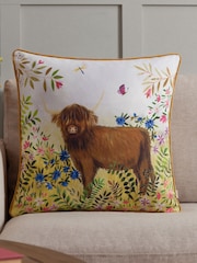 Evans Lichfield Multicolour Daisy Hill Agnes Printed Cushion - Image 1 of 6