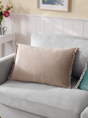Wylder Oyster Tilly Velvet Cushion - Image 1 of 5