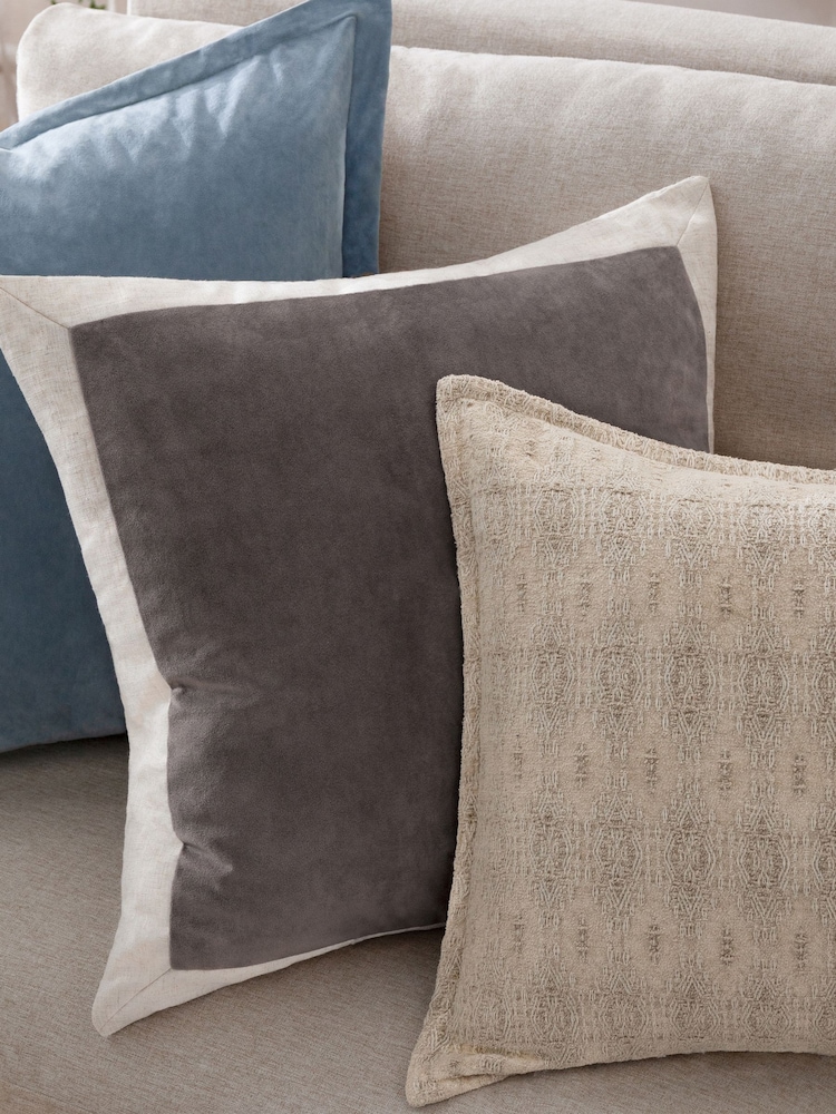 Yard Taupe Auden Matte Velvet Cushion - Image 7 of 7 Yard Taupe Auden Matte Velvet Cushion - Image 7 of 7