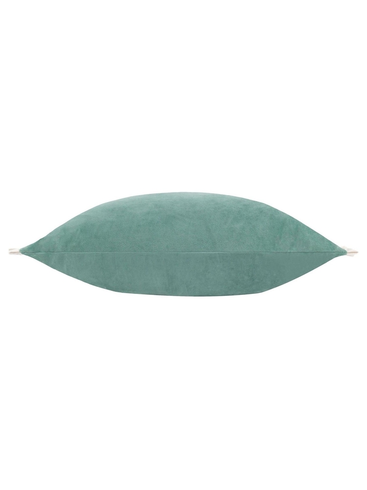 Wylder Duck Egg Tilly Velvet Cushion - Image 2 of 3 Wylder Duck Egg Tilly Velvet Cushion - Image 2 of 3