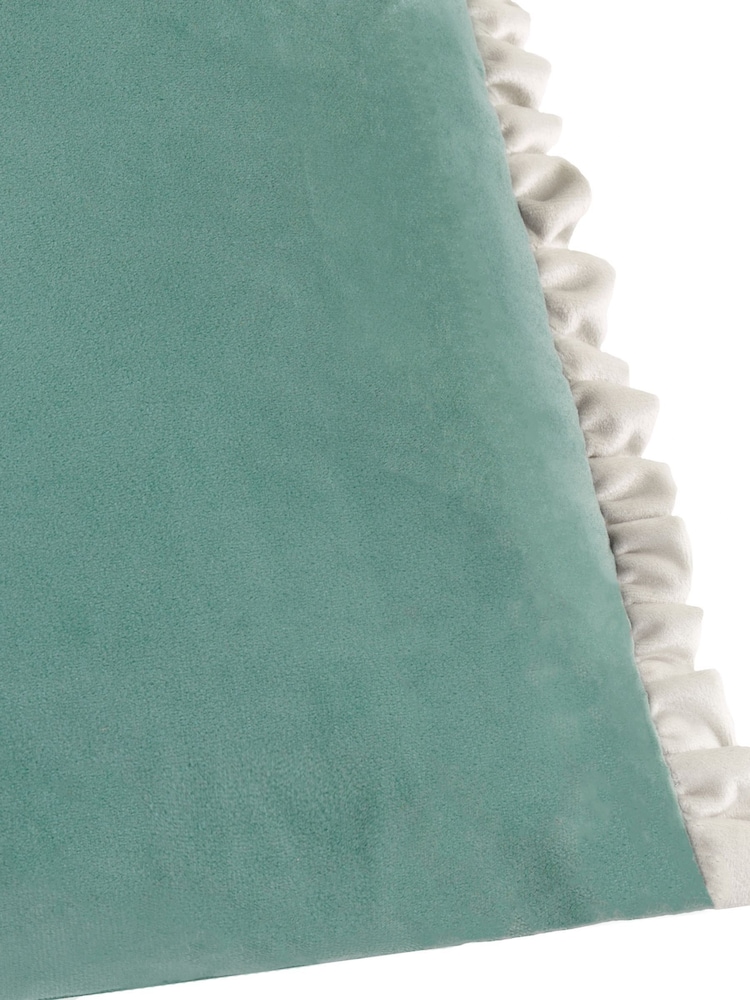 Wylder Duck Egg Tilly Velvet Cushion - Image 3 of 3