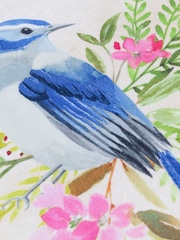 Evans Lichfield Multicolour Daisy Hill Bluebird Printed Cushion - Image 5 of 6