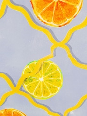 Wylder Blue Citrus Trellis Printed Outdoor Cushion - Image 4 of 4