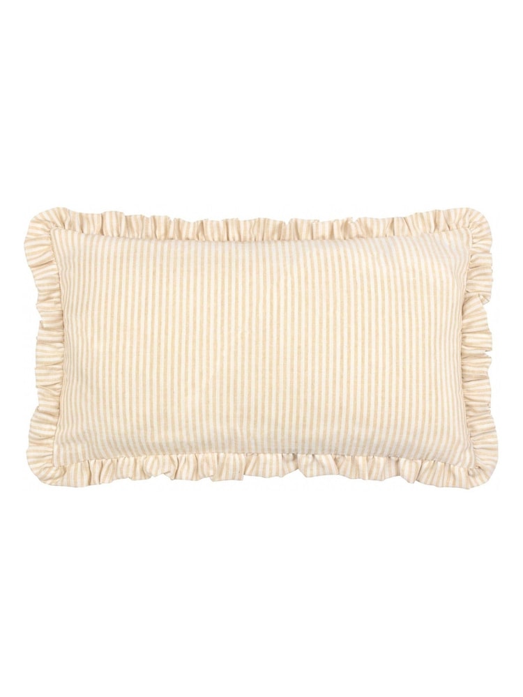Furn Daises Les Fleurs Embroidered Ruffle Cushion - Image 4 of 6