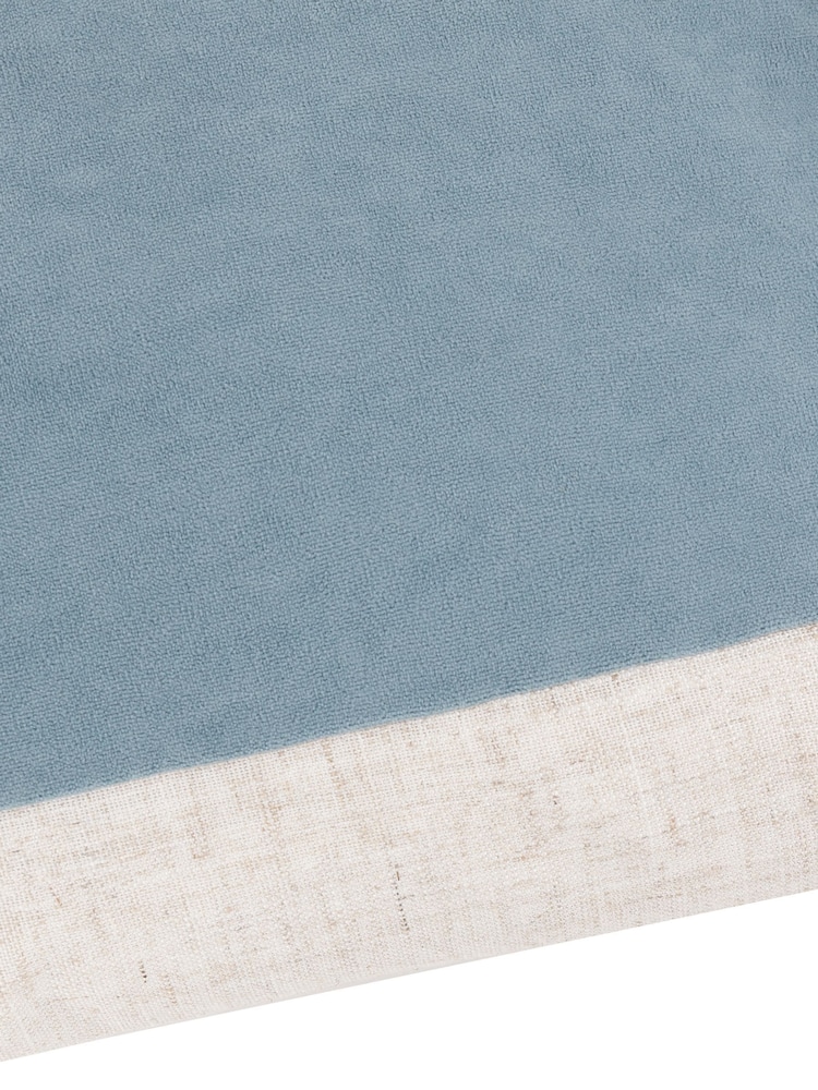 Yard Dusty Blue Auden Matte Velvet Cushion - Image 4 of 4 Yard Dusty Blue Auden Matte Velvet Cushion - Image 4 of 4