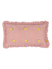 Furn Lemons Les Fruites Embroidered Ruffle Cushion - Image 3 of 6