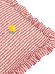 Furn Lemons Les Fruites Embroidered Ruffle Cushion - Image 6 of 6