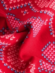 Red Christmas Bow Flare Leggings (3-16yrs) - Image 4 of 4