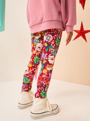 Red Christmas Printed Leggings (3-16yrs) - Image 10 of 10