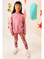 Red Christmas Printed Leggings (3-16yrs) - Image 3 of 10