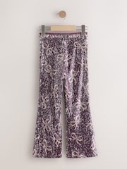 Purple Bow Sequin Party Flared Leggings (3-16yrs) - Image 5 of 7