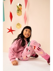 Pink Christmas Printed Leggings (3-16yrs) - Image 2 of 10