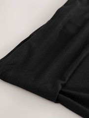 Black Fold Over Flare Leggings (3-16yrs) - Image 8 of 8